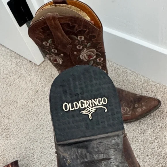 Old Gringo Brown Cowboy Boots - Picture 5 of 6